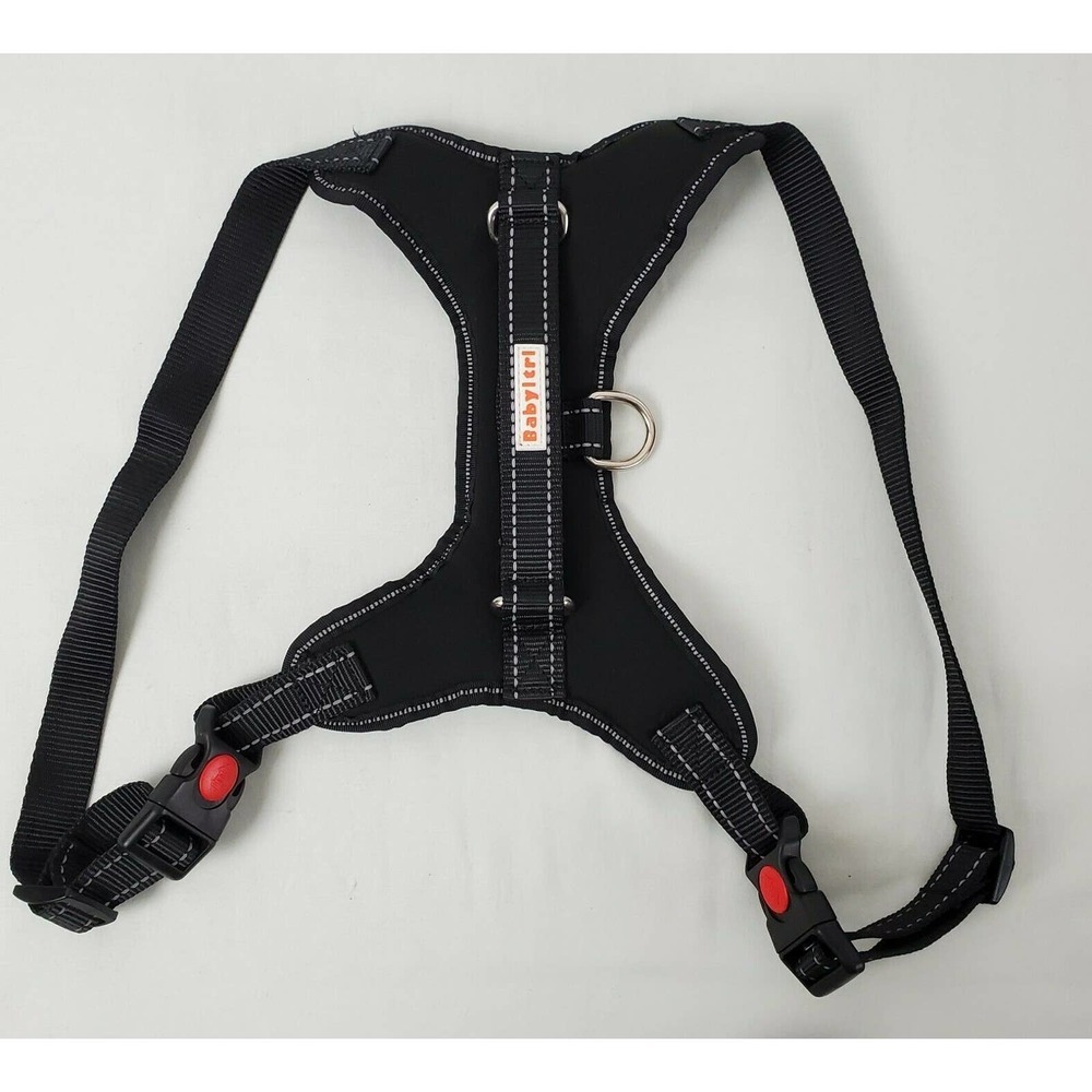babyltrl control Harness Dog walking collar black